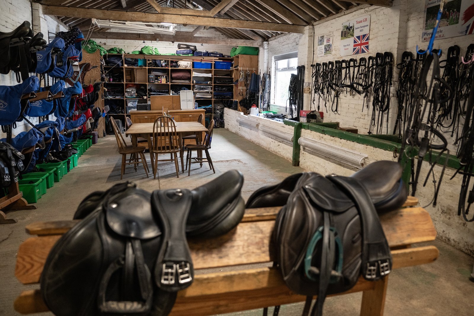 Tack room and rug store